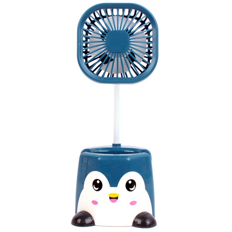 Вентилятор настольный USB 3 в 1, синий, 22,5х9 см.