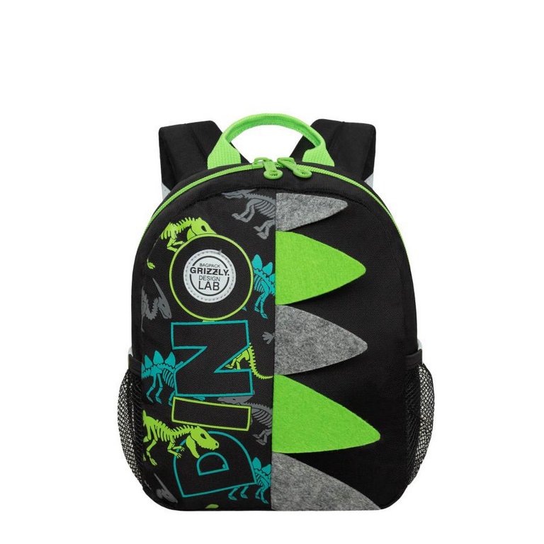 Рюкзак детский для мальчика Grizzly 20*26*10 см, черный