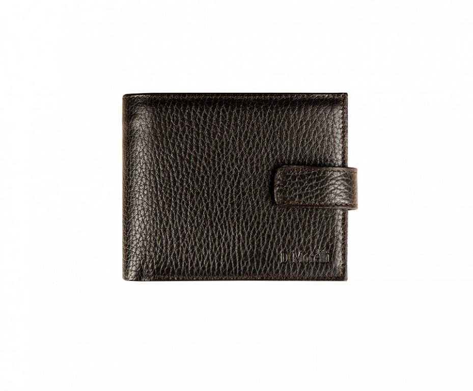 Портмоне D.Morelli мужское "Texas" с хляст., нат.кожа, цвет коричневый