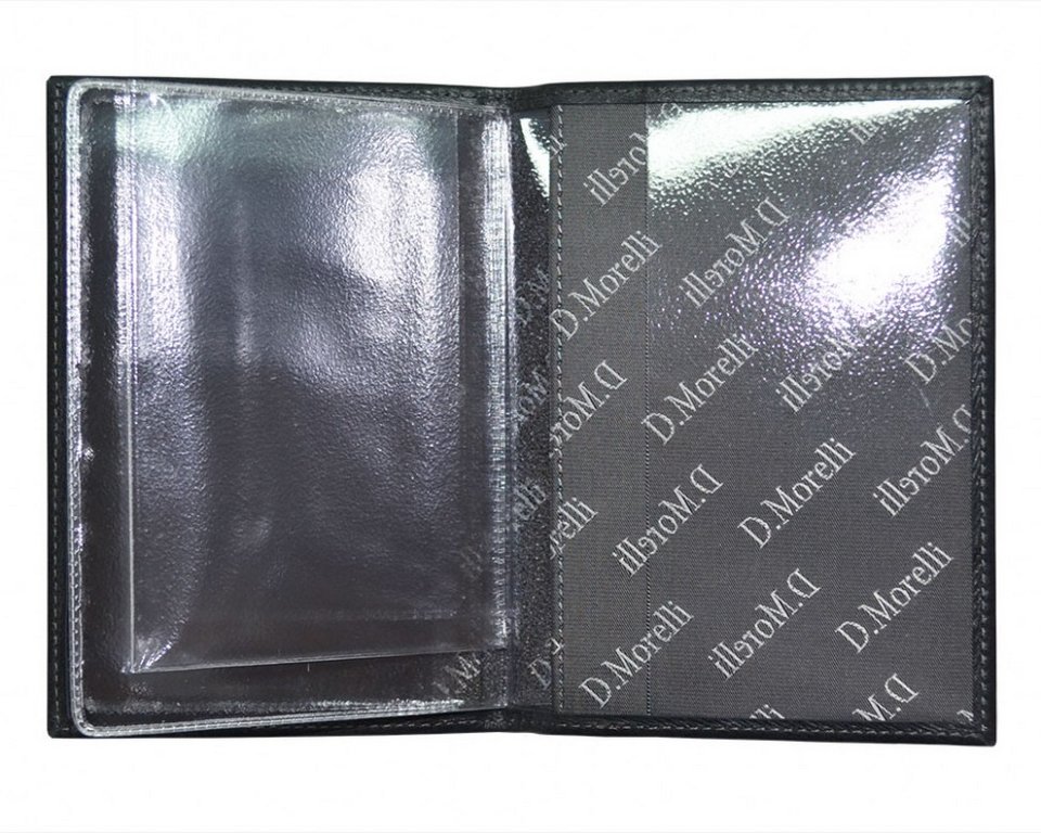 Бумажник водителя D.Morelli "Бонд" нат. кожа, серый