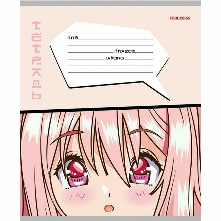 Тетрадь 12 лист кл. А5 "ЭМОЦИИ В АНИМЕ" 5 ВИДОВ