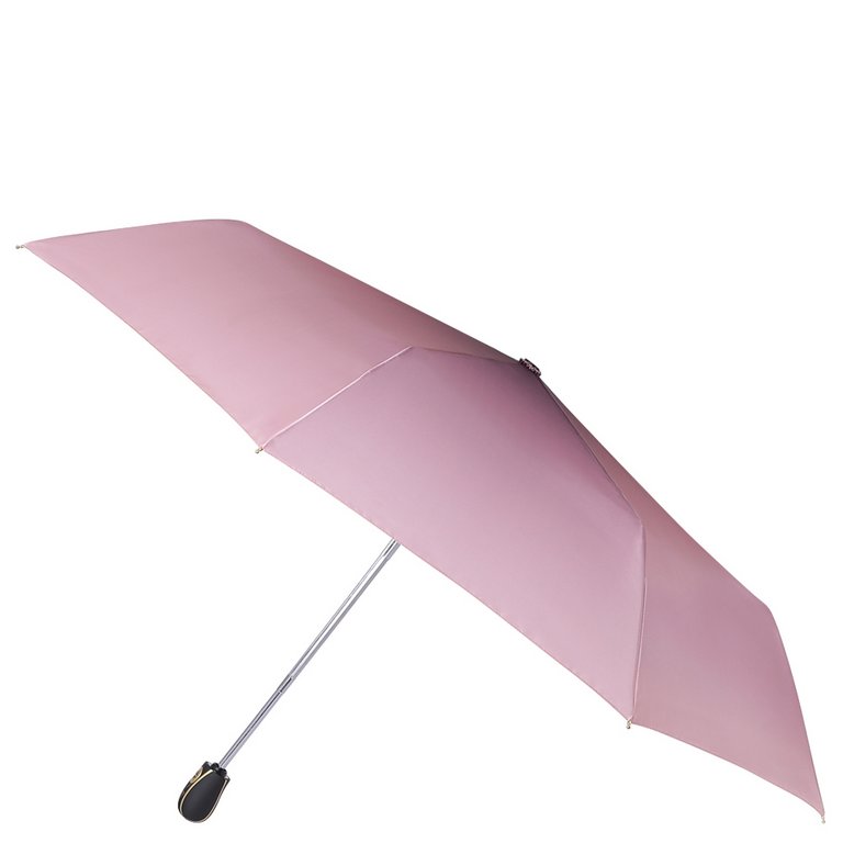 Зонт женский автомат Fabretti, 3 сложения, сатин, розовый