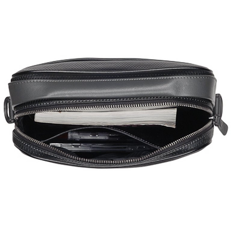 Сумка мужская Dr.Koffer 25*28*7см, на плечевом ремне, черная