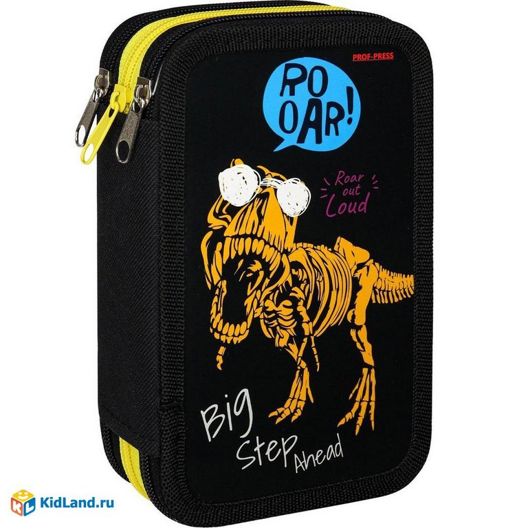 Пенал 3 отд. для мальчика Prof-Press "Тираннозавр рычит" 190*115 (ламинир.картон)