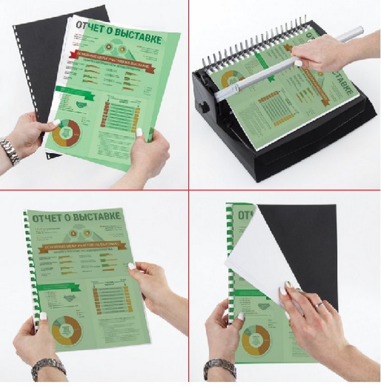 Обложки А4 прозрачные зеленые 200 мкм (100 шт) Brauberg