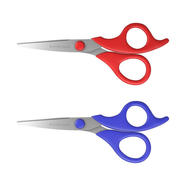 Ножницы 155 мм детские закругленные лезвия Erich Krause Control Junior
