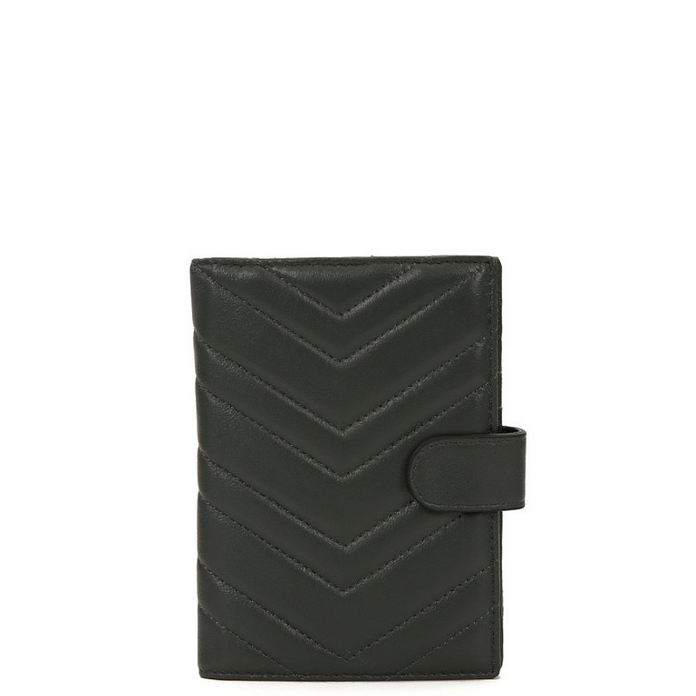 Обложка для документов FABRETTI женская, нат. кожа, 10*13,5*1,5см, темно-зеленый