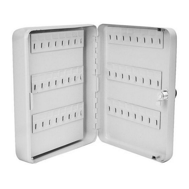 Шкаф для хранения  48 ключей, серый, с брелками, 250x180х80 мм, с замком