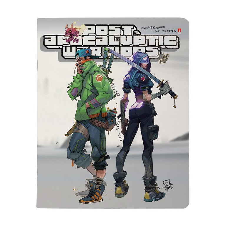 Тетрадь 48 лист кл. А5 на скрепке "Manga. Warriors"