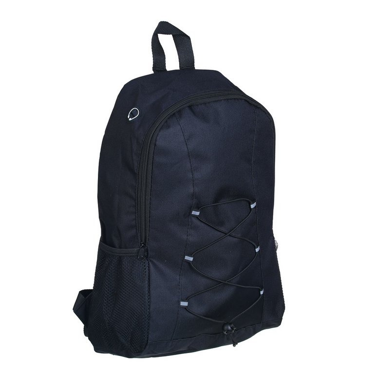 Рюкзак молодежный универсальный Clipstudio 40*35*11см, шнуровка-утяжка, черный