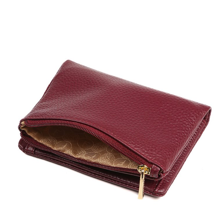 Портмоне FABRETTI женское, нат. кожа, 12*9,5*2 см, винный