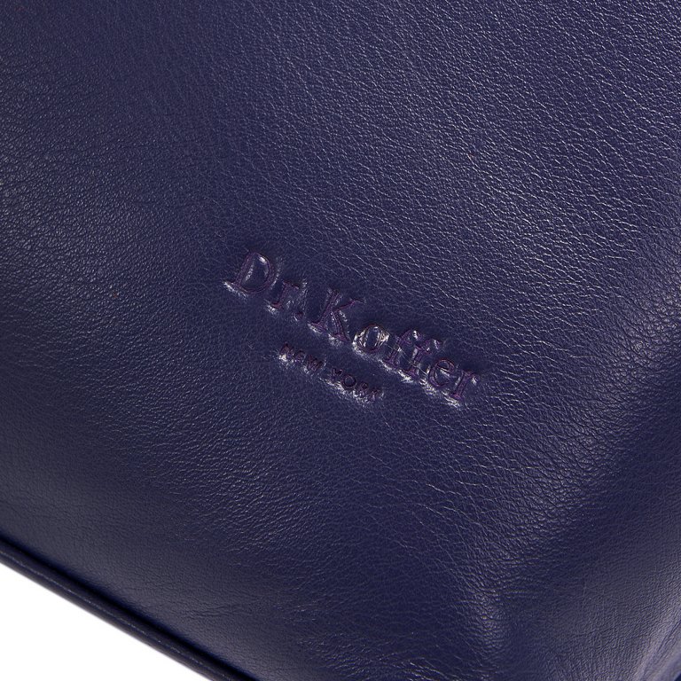 Сумка женская Dr.Koffer 29х30х10см см, нат.кожа синяя