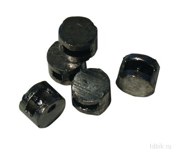 Пломбы свинцовые высота-7,4мм, диаметр-10,4мм (1 кг.)