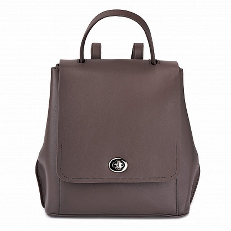 Рюкзак женский Jane's Story 22х24х13см, нат. кожа, коричневый