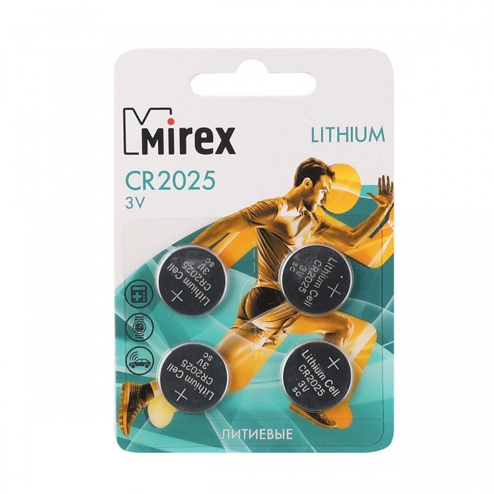 Батарейка дисковая CR2025 Mirex
