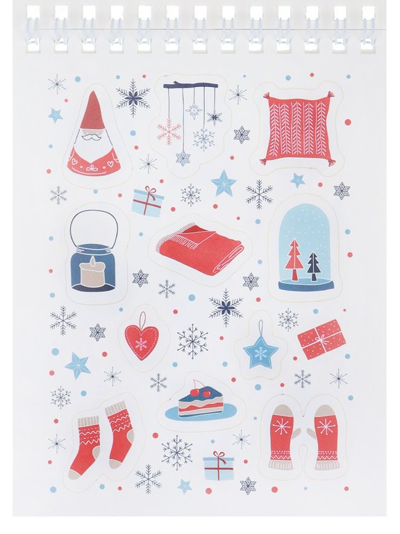 Набор наклеек 150 шт "Мой Уютный Новый год" 16л., А6, MILAND