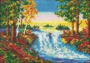 Вышивка бисером "Лесной ручей" Кроше