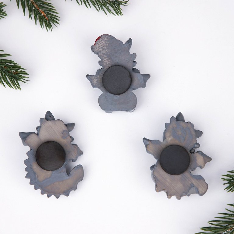 Символ 2024г Магнит "Новогодний" МИКС