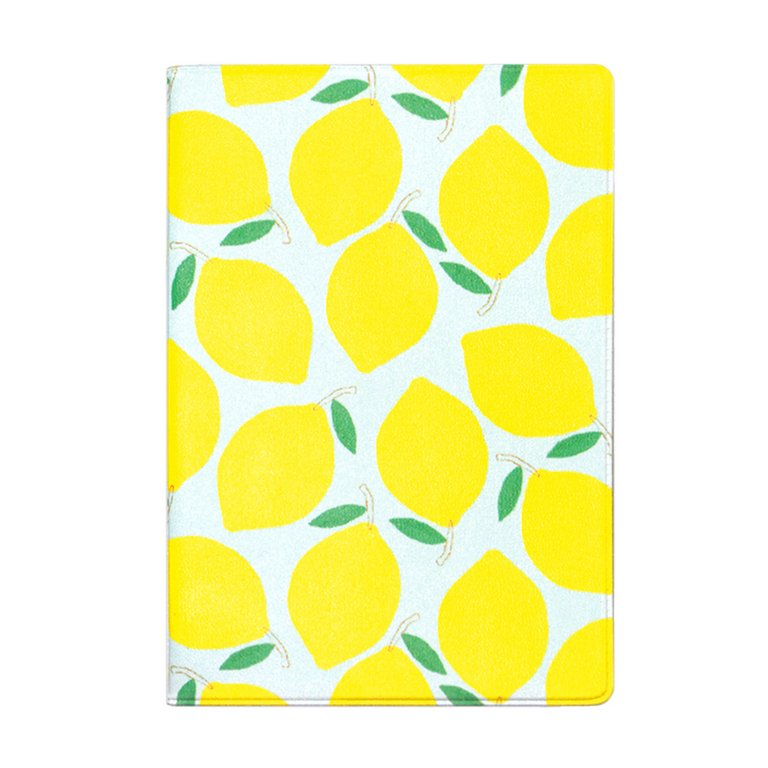 Обложка для паспорта "Лимон" ПВХ  13,4х18,8 см