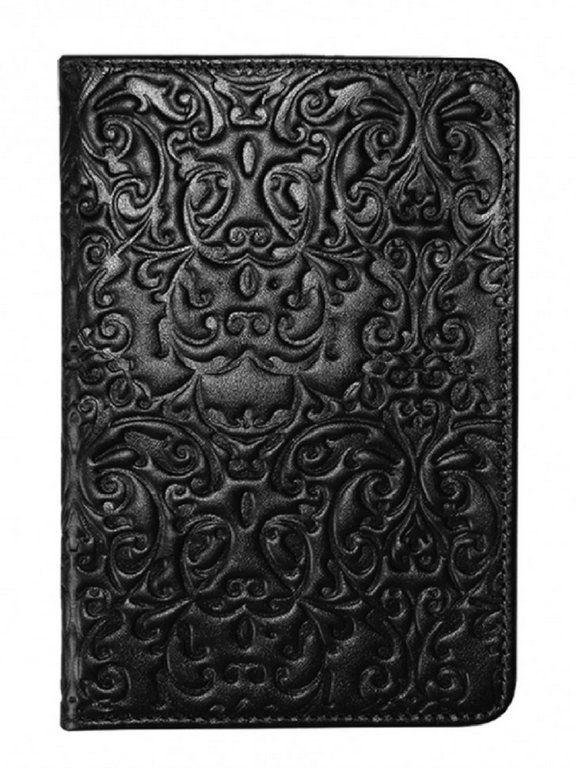 Обложка для паспорта D.Morelli "Энжи" нат. кожа, черная