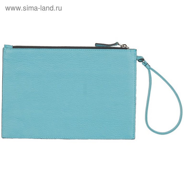 Сумка женская-конверт  D.Morelli , нат. кожа, бирюза