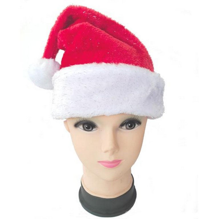 Колпак новогодний красный 28*38см.