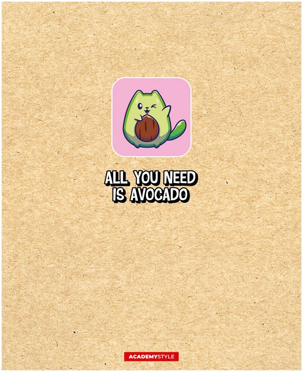 Тетрадь 48 лист кл. А5 на скрепке "АвоКотики"