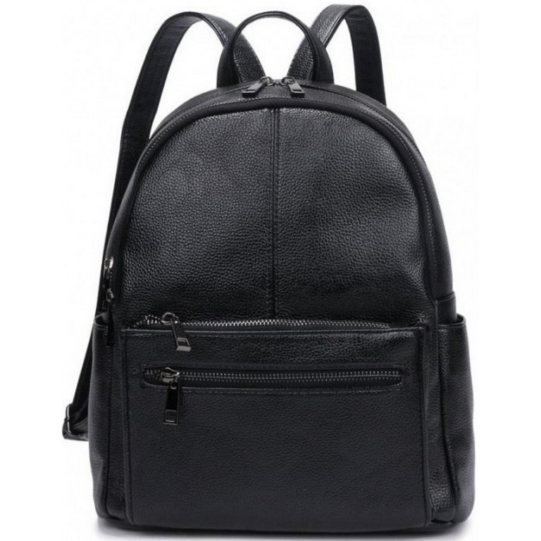 Рюкзак молодежный женский OrsOro иск. кожа 33*27*14 см, черный
