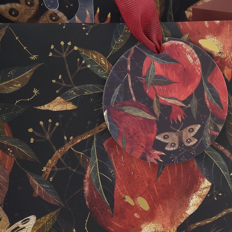 Пакет бумажный 26*32,4см матовый "Flora. Гранат" BrunoVisconti