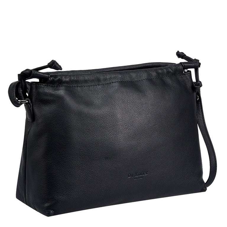 Сумка женская Dr.Koffer 28х20х12см см, нат.кожа черная