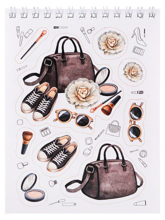 Набор наклеек 150 шт "Мои штучки" 16л., А6, MILAND