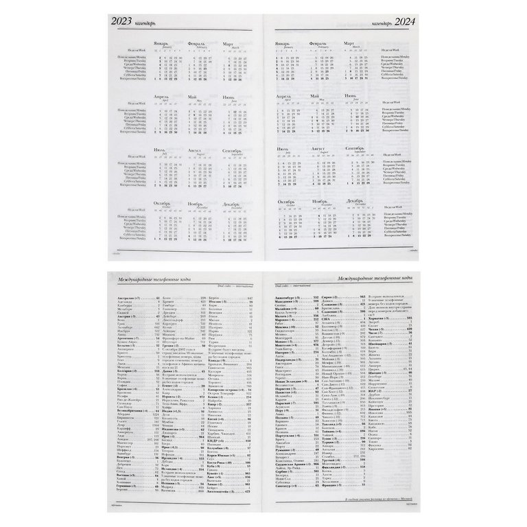 Ежедневник без дат 148*210 мм Альт "АВОКАДО И ПОНЧИК" клетка