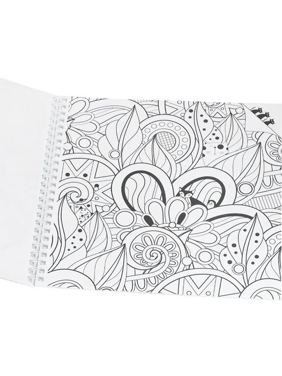 Антистресс Раскраска "Узорный мир" на гребне 32л ПРОФ-пресс