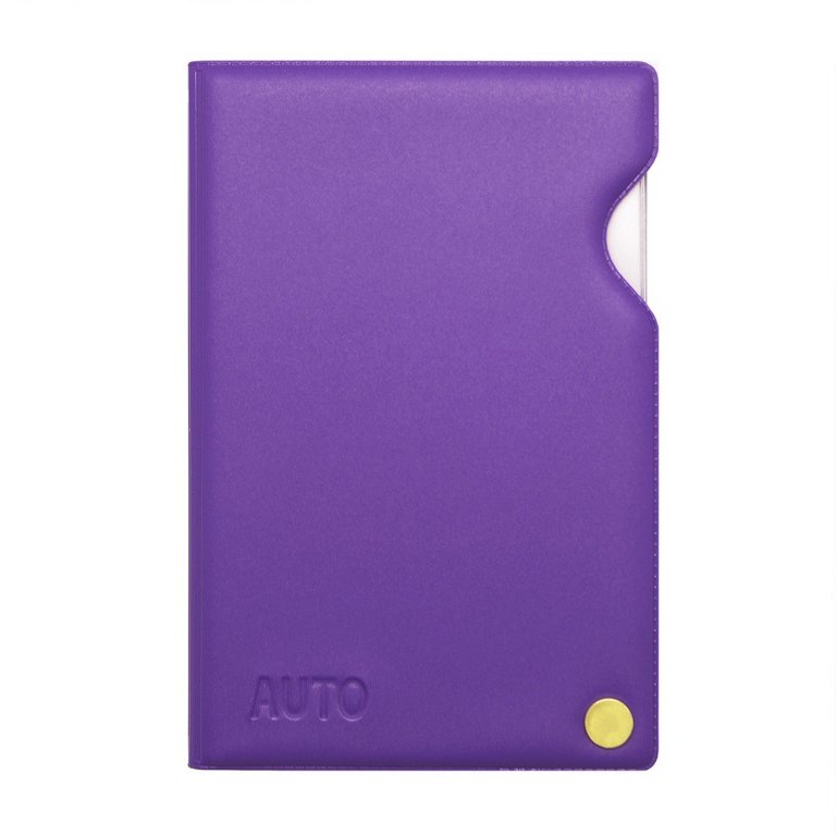 Бумажник для автодокументов ПВХ на винте, цвет фиолетовый