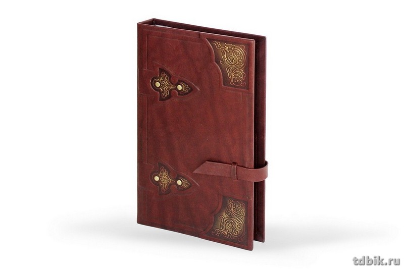 Визитница Макей 148*249мм на 160 визиток, (клясс. на 4 виз.) нат. кожа, коричневая