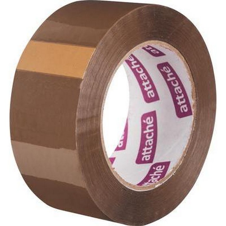 Скотч цветной коричневый 48 мм *132 м, 45 мкм Attache