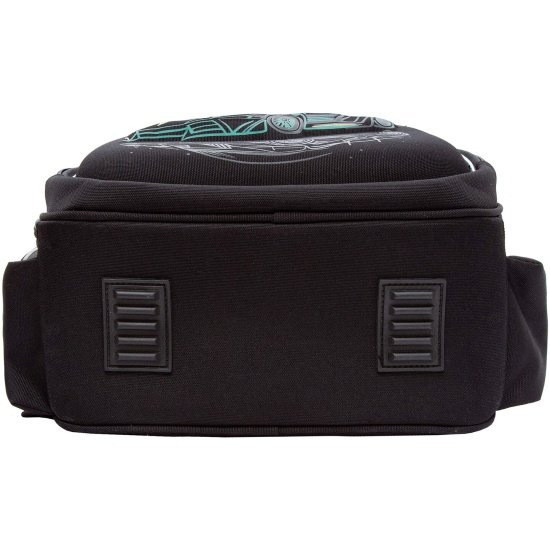 Рюкзак каркасный для мальчика Grizzly 28*36*20 см., черный/бирюзовый