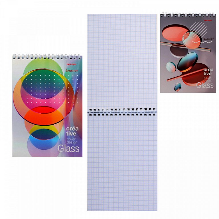 Блокнот А5  40л., 148*210 мм, на гребне "КРЕАТИВНЫЕ ИДЕИ" блок-офсет