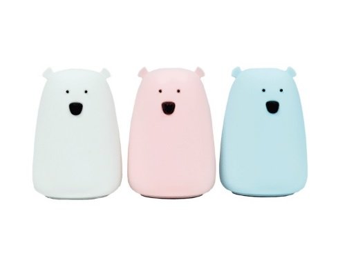 Светильник "Мишка", 11*11*16см, силикон, заряжаемый, 8 цв. света deVENTE