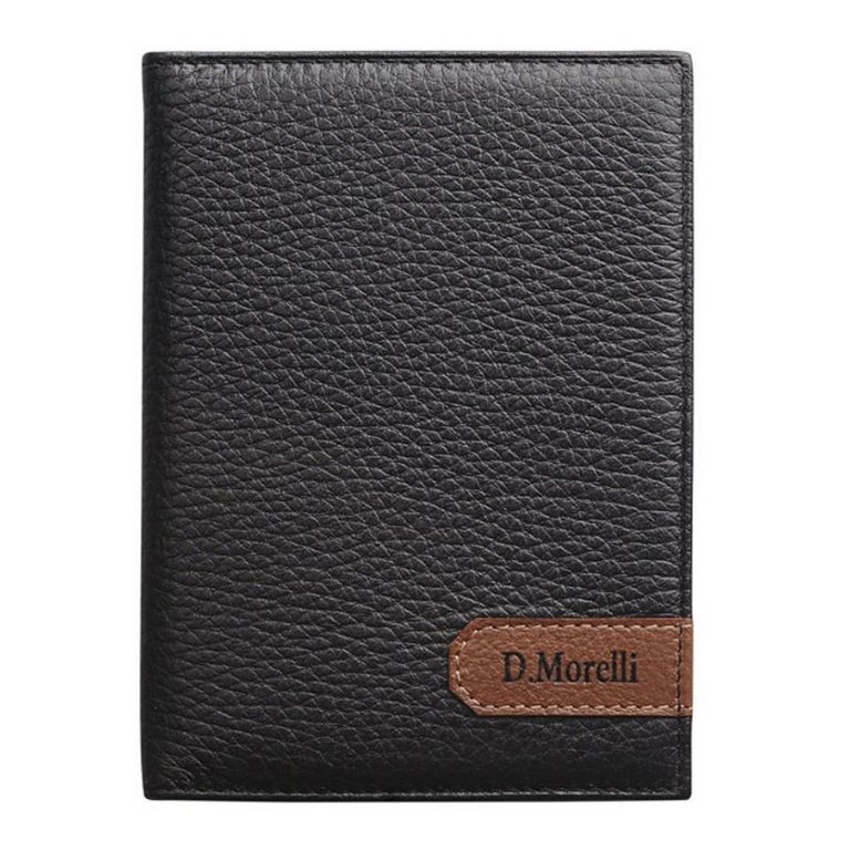 Бумажник водителя D.Morelli "Вестерн", нат. кожа, черный