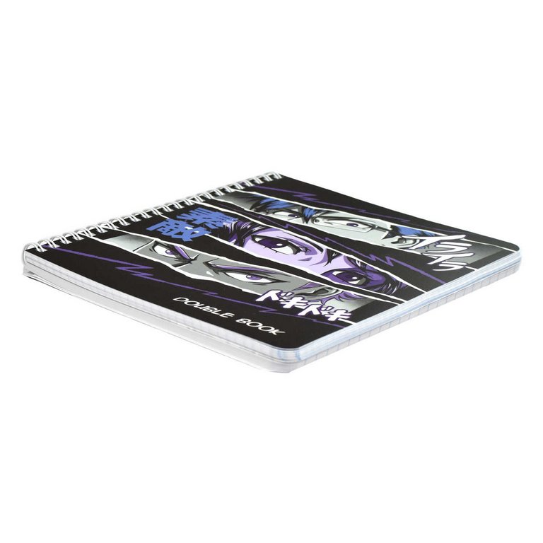 Тетрадь двойная  96 лист кл./лин. А5 на гребне "Double book" АНИМЕ