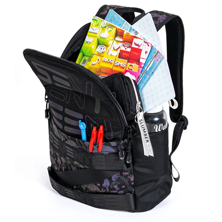 Рюкзак молодежный универсальный Seventeen "Грибы" 42*29*16 см