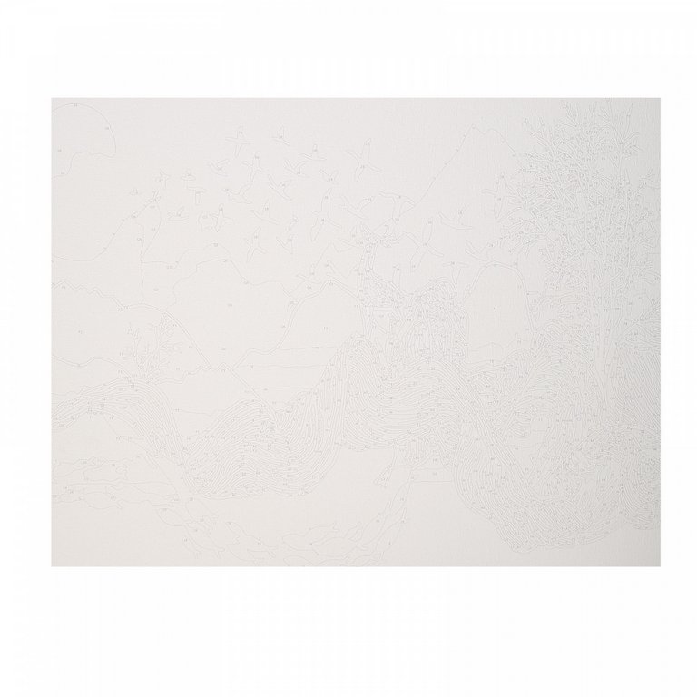 Роспись по номерам (холст) 40*50см с поталью "Ввысь" (основа+акрил. краски, кисти) 21 цвет