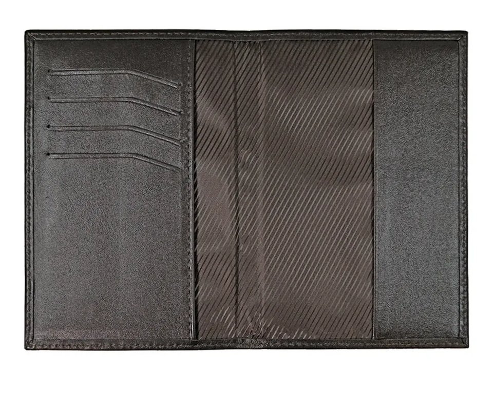 Обложка для паспорта Mistral "Форсаж-2" нат. кожа коричневая