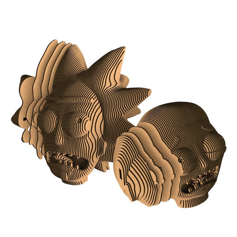 Сборная модель из гофрокартона "Рик и Морти" h=15 см, 11см, 204 дет, 6+, 5cult