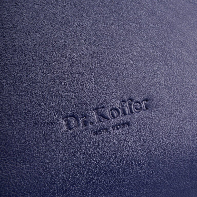 Сумка женская Dr.Koffer 28х20х12см см, нат.кожа синяя