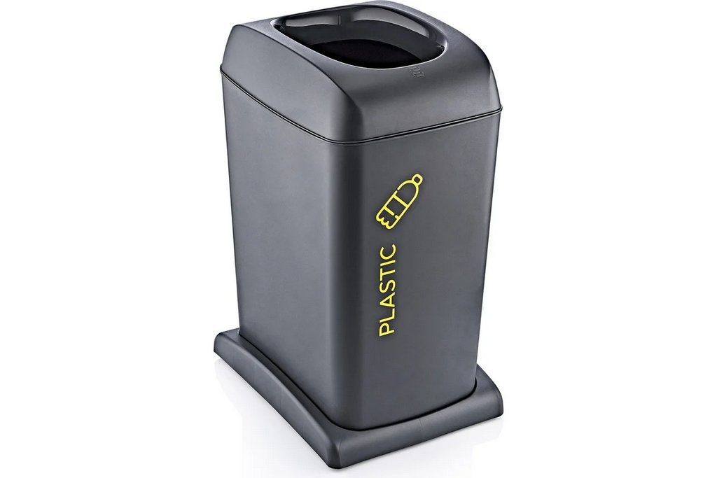 Набор баков для раздельного сбора мусора TURAN SOFT Anthracite 40 л., 3 шт