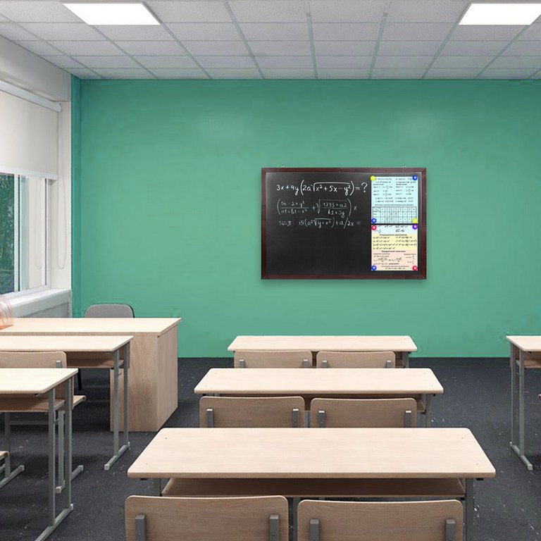 Доска меловая 1000*1500 мм черная, магнитная,  деревянная рамка BRAUBERG