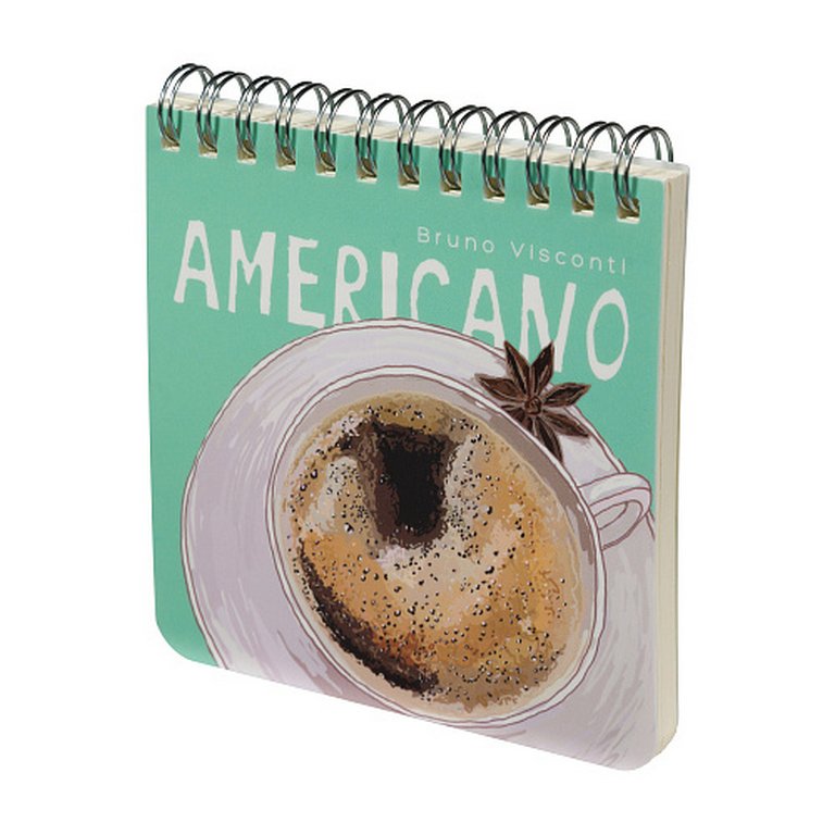 Блокнот А6  60л., 105*105 мм, на гребне Bruno Visconti "POCKET JOURNAL. Счастье в кофе" (4 вида)