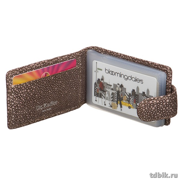 Визитница Dr.Koffer 11*7см на 48 визиток, коричневый